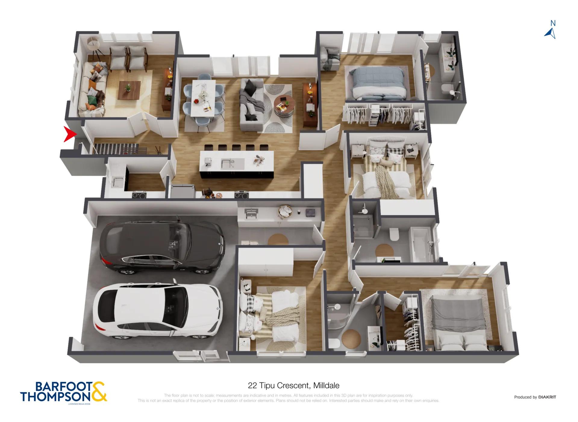 22 Tipu Crescent 3D floor plan