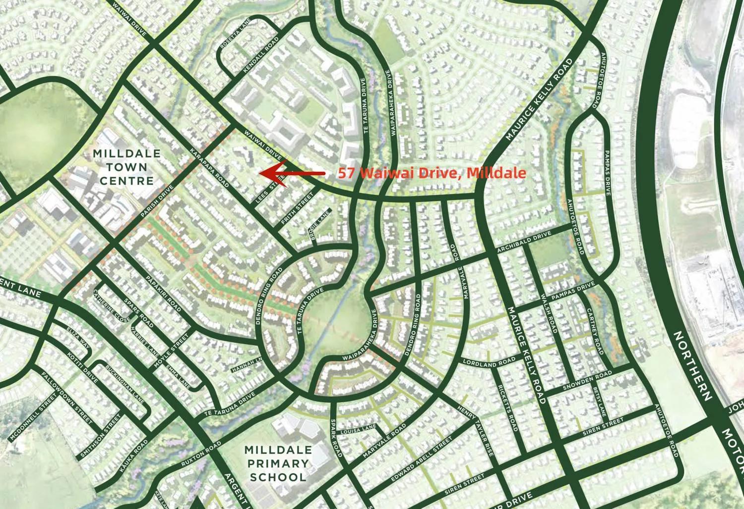 57 Waiwai Drive, Location